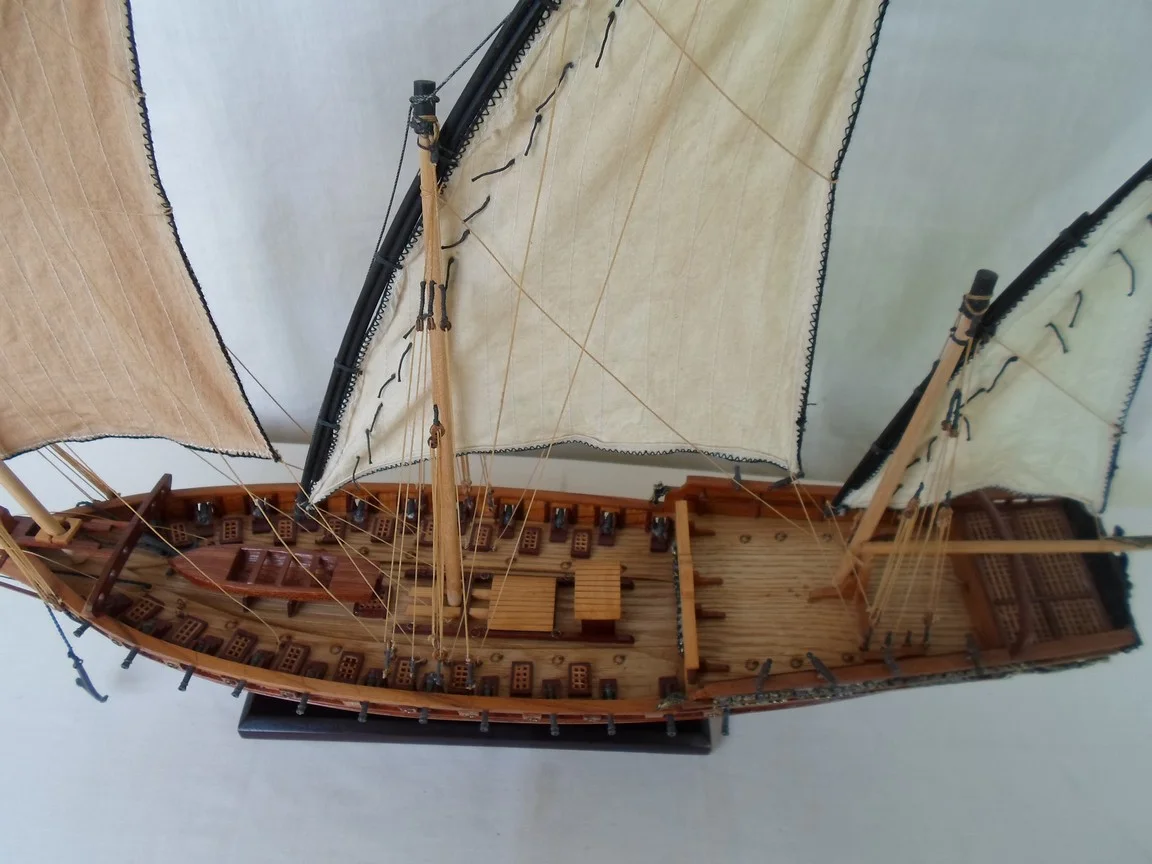 Chebec (Xebec) Handcrafted Wooden Tall Ship Model56
