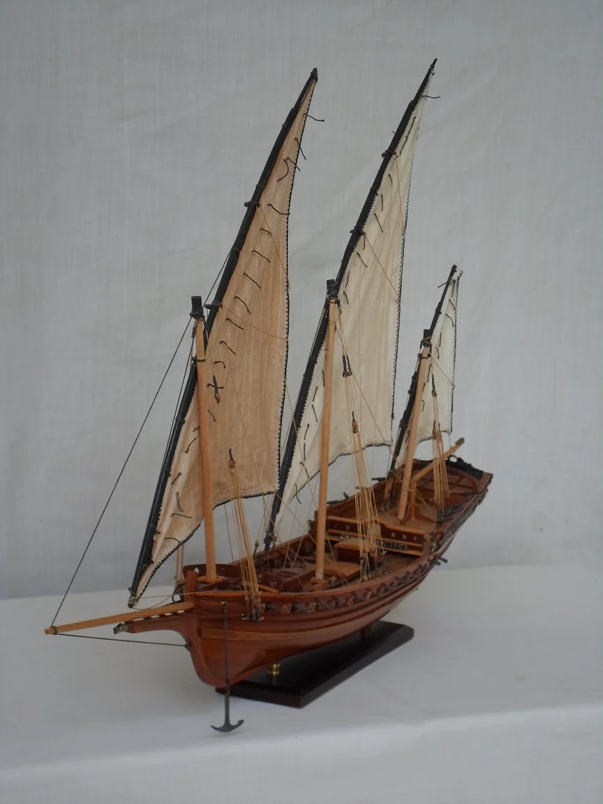 Chebec (Xebec) Handcrafted Wooden Tall Ship Model6