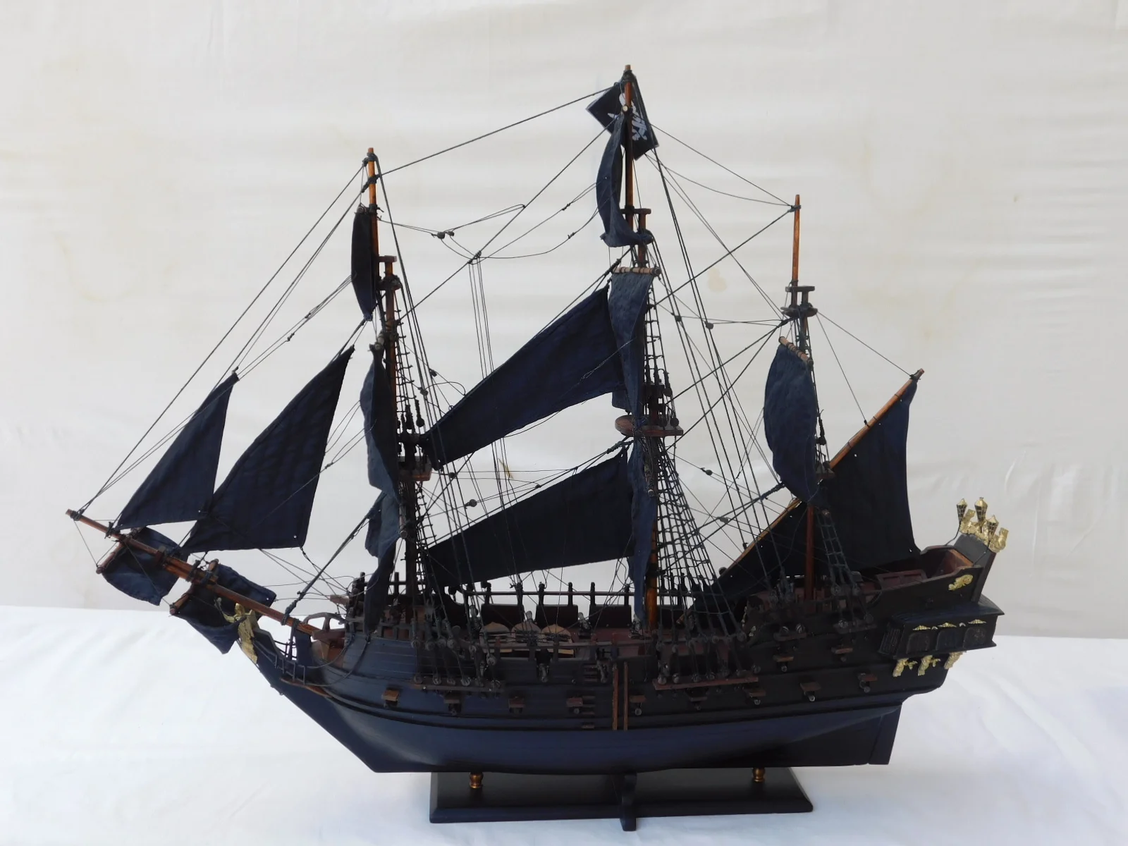 Black Pearl Handcrafted Wooden Pirate Ship Model