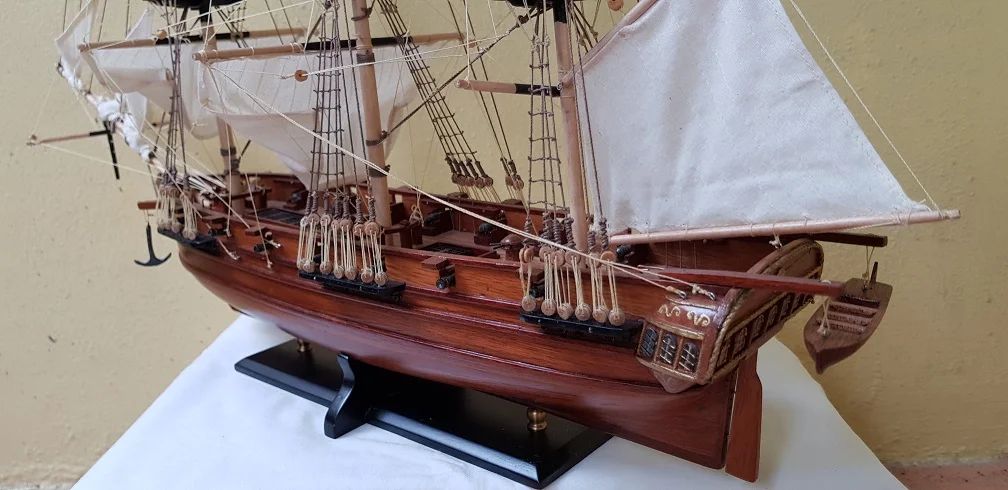 Astrolabe Handcrafted Wooden Ship Model