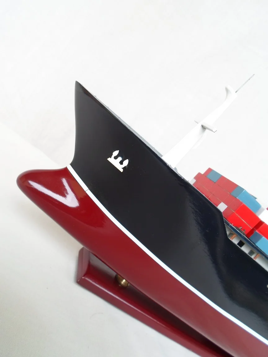 Modern Container Ship Handcrafted Wooden Model (1:400 Scale) Bobato